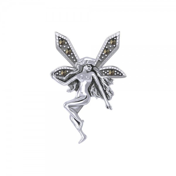 The Little Fairy Silver Pendant with Marcasite