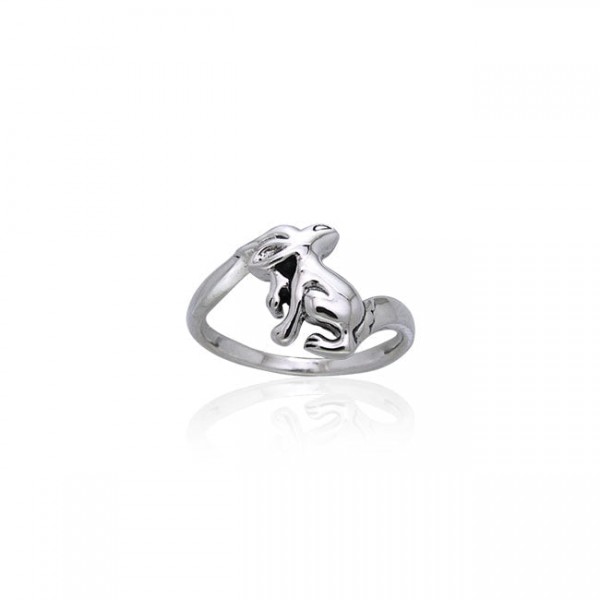Hare Sterling Silver Ring