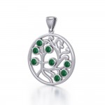 Nourished treasure in the Tree of Life ~ Sterling Silver Jewelry Pendant