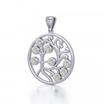 Nourished treasure in the Tree of Life ~ Sterling Silver Jewelry Pendant