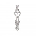 Silver Celtic Goddess Pendant