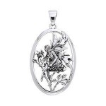 Amy Brown Rose Fairy ~ Sterling Silver Jewelry Pendant