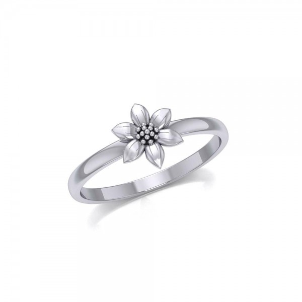 Cute Flower Silver Ring