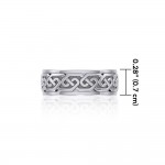 A showcase of Celtic beauty ~ Sterling Silver Celtic Knotwork Spinner Ring