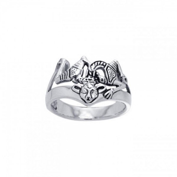 Silver Borre Viking Ring