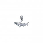 Explore the sea and start the journey ~ Sterling Silver Jewelry Hammerhead Shark Pendant