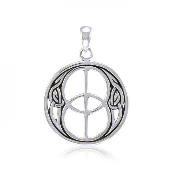 Beyond the sacred and real ~ Sterling Silver Jewelry Chalice Well Pendant