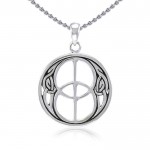 Beyond the sacred and real ~ Sterling Silver Jewelry Chalice Well Pendant