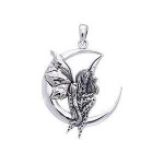 Amy Brown Moon Dream Fairy Sterling Silver Jewelry Pendant