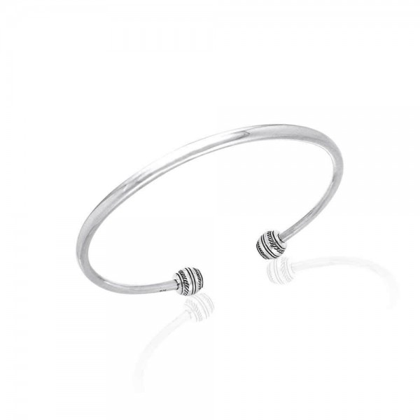 Justify For Bead Sterling Silver Cuff Bracelet