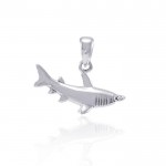 Explorez la mer et commencez le voyage ~ Bijoux en argent sterling Hammerhead Shark Pendentif