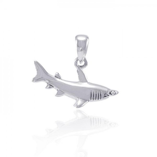 Explorez la mer et commencez le voyage ~ Bijoux en argent sterling Hammerhead Shark Pendentif