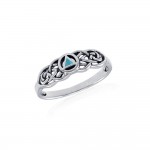 Celtic AA Recovery Inlaid Ring