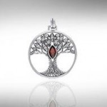 Wondrous Living through the Tree of Life ~ Sterling Silver Jewelry Pendant