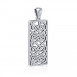 A meaningful inspiration worth the eternity ~ Sterling Silver Celtic Knotwork Pendant Jewelry
