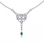 Celtic Quaternary Knot Silver Necklace