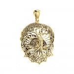 Admiration towards the Tree of Life creation ~ Solid Gold Jewelry Pendant