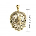 Admiration towards the Tree of Life creation ~ Solid Gold Jewelry Pendant