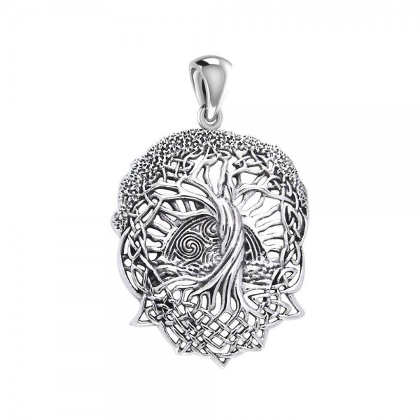 Admiration towards the Tree of Life creation ~ Sterling Silver Jewelry Pendant