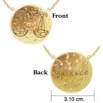 Libra Astrology Vermeil Necklace By Amy Zerner