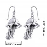 Boîte Jellyfish Boucles d’oreilles en argent