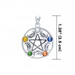 Silver Pentagram Pentacle Pendant