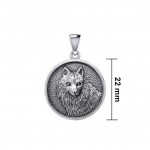 Wonderful Wolf Silver Pendant