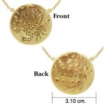 Scorpio Astrology Vermeil Necklace By Amy Zerner