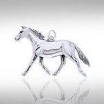 Palouse Horse Silver Charm