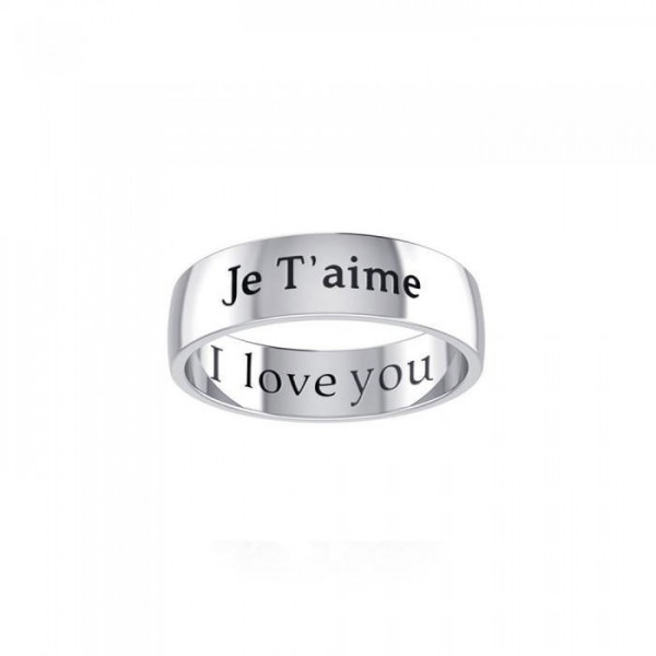 I Love You Sterling Silver Ring