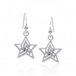 Boucles d’oreilles Star Astral Knotwork Silver