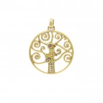 Worthy of the Golden Tree of Life ~ Sterling Silver Jewelry Pendant