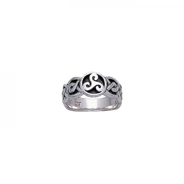 A Three-shaped affirmation ~ Sterling Silver Celtic Triquetra Ring