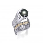 Graceful and free ~ Dali-inspired fine Sterling Silver Ring with Citrine gemstones