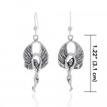 Flying Angel Sterling Silver Earrings