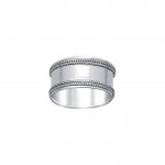 Double Braid Silver Wedding Ring