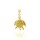 Celtic Sea Turtle Solid Gold Pendant 