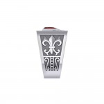 The Recovery with Fleur de lis Silver Signet Men Ring