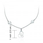 Happiness from Within ~ Sterling Silver Jewelry Peace Necklace