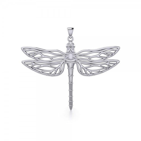Break Away with the Dragonfly Silver Pendant