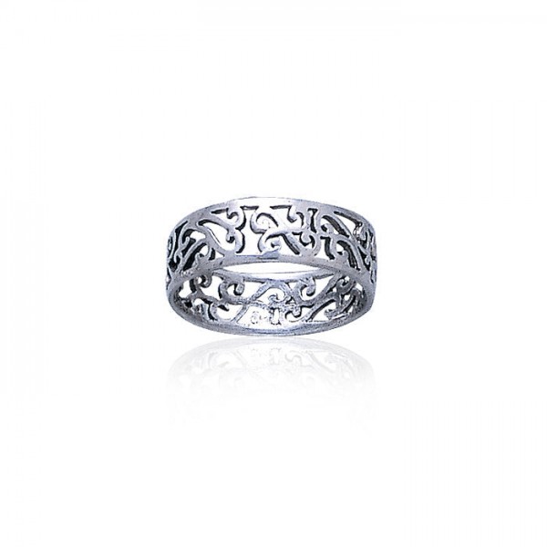 Celtic Silver Spiral Ring