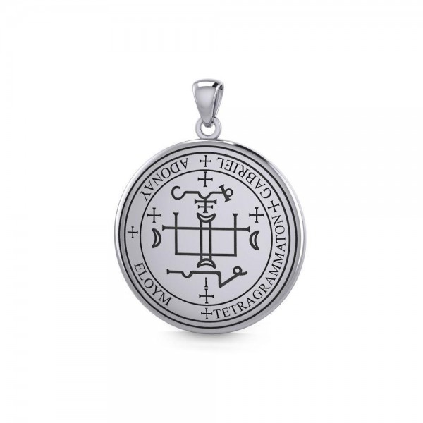 Sigil of the Archangel Gabriel Small Sterling Silver Pendant