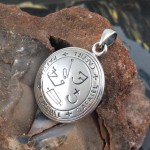 Sigil of the Archangel Cassiel Sterling Silver Small Pendant