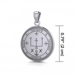 Sigil of the Archangel Raphael Small Sterling Silver Pendant