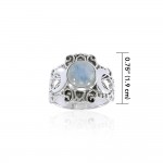 Blue Moon Silver Ring