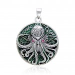 Great Cthulhu Silver Pendant by Oberon Zell