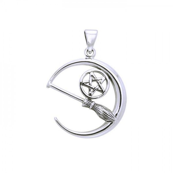 Moon The Star with Broom Pendant