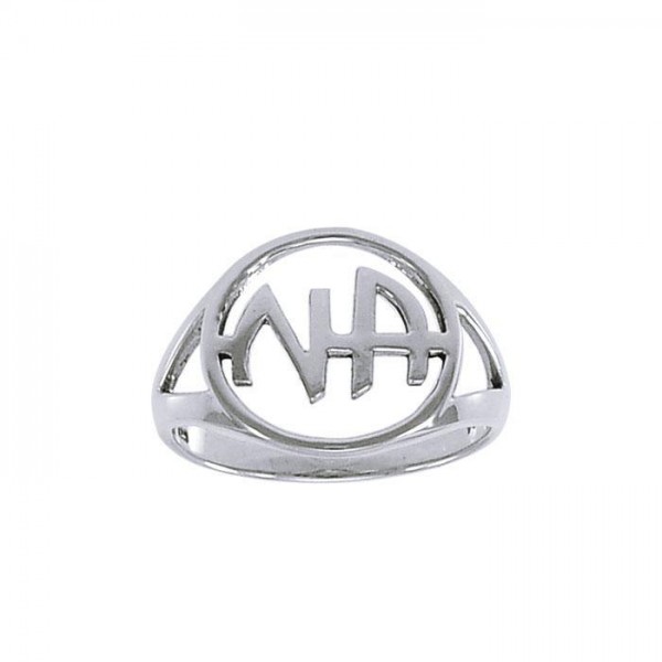 Narcotics Anonymous Silver Recovery Ring