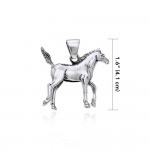 Horse Sterling Silver Pendant