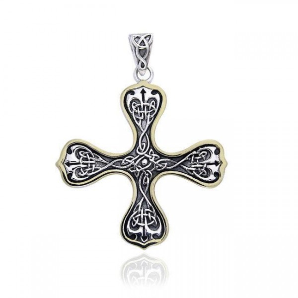 Croix de nœud celtique élaborée